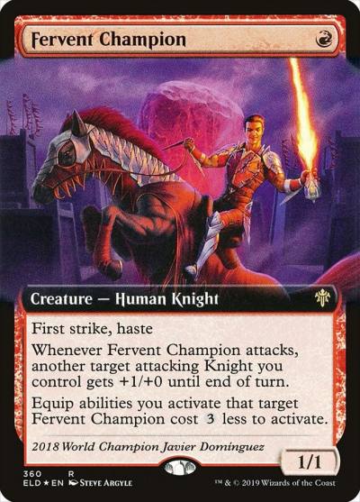 Fervent Champion ELD-360 Throne of Eldraine Magic card
