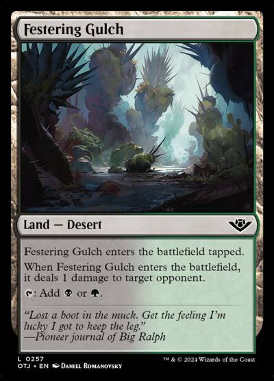 Festering Gulch OTJ-257 Outlaws of Thunder Junction Magic card