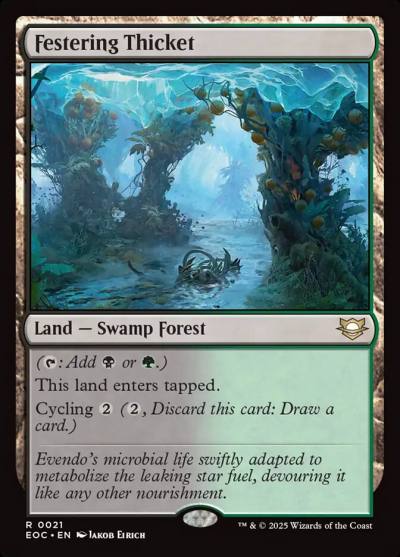 Festering Thicket EOC-21 Edge of Eternities Commander Magic card
