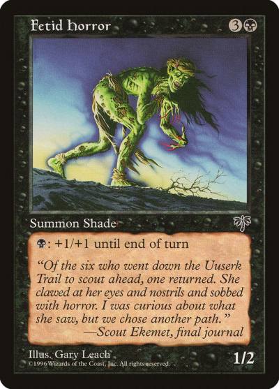 Fetid Horror 123 Mirage Magic card