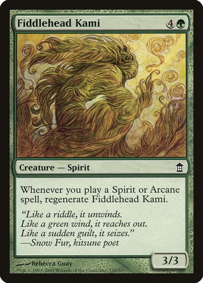 Fiddlehead Kami 130 Saviors of Kamigawa Magic card