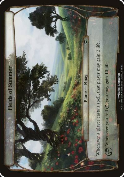Fields of Summer OHOP-10 Planechase Planes Magic card