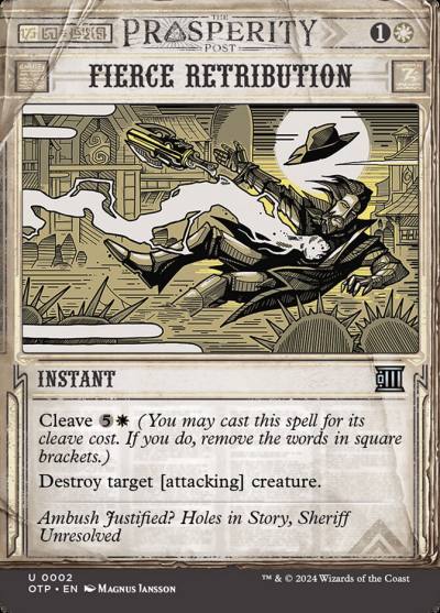 Fierce Retribution OTP-2 Breaking News Magic card