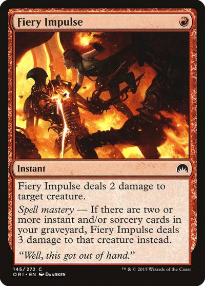 Fiery Impulse ORI-145 Magic Origins Magic card