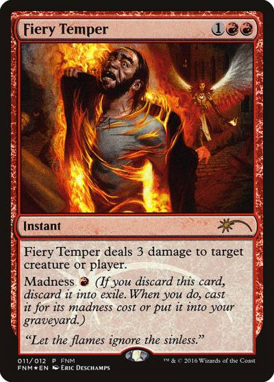 Fiery Temper F16-11 Friday Night Magic 2016 Magic card