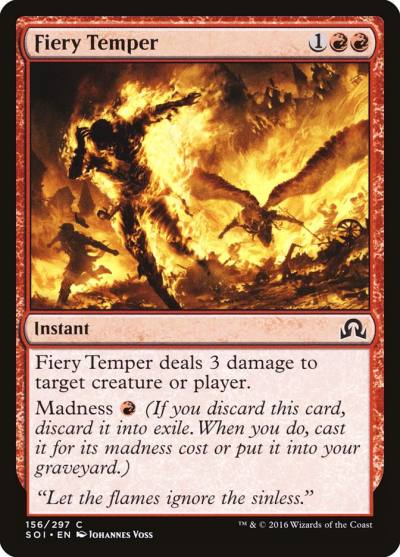 Fiery Temper SOI-156 Shadows over Innistrad Magic card