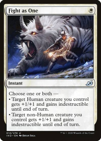 Fight as One IKO-12 Ikoria: Lair of Behemoths Magic card