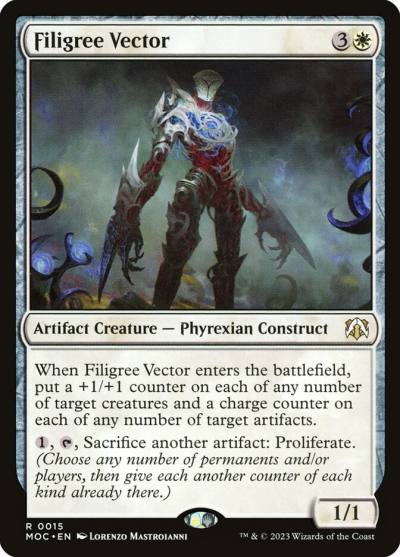 Filigree Vector MOC-15 March of the Machine Commander Magic card