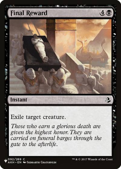 Final Reward PLST-AKH-92 The List Magic card