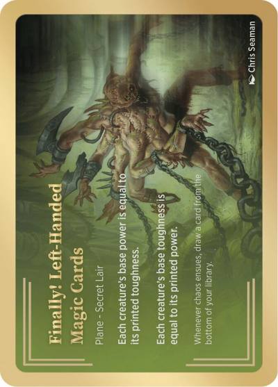 Finally! Left-Handed Magic Cards PSSC-3 Secret Lair Showcase Planes Magic card