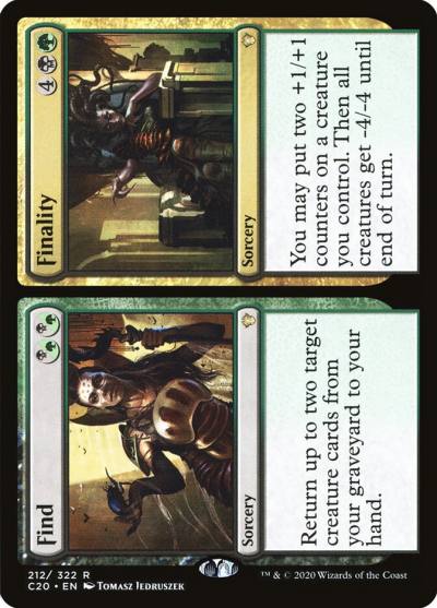 Find // Finality C20-212 Commander 2020 Magic card