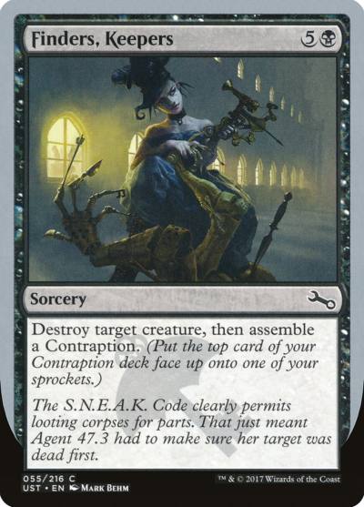 Finders, Keepers UST-55 Unstable Magic card