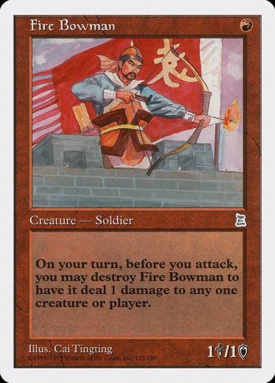 Fire Bowman PTK-112 Portal Three Kingdoms Magic card