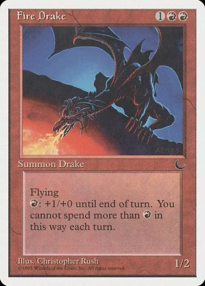 Fire Drake CHR-47 Chronicles Magic card