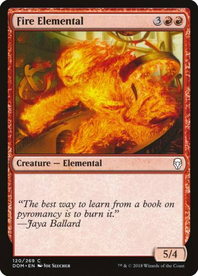 Fire Elemental DOM-120 Dominaria Magic card