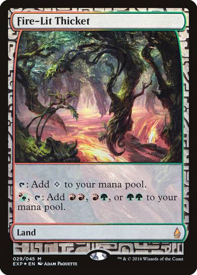 Fire-Lit Thicket EXP-29 Zendikar Expeditions Magic card