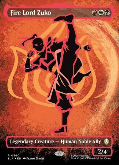 Fire Lord Zuko TLA-360 Avatar: The Last Airbender Magic card