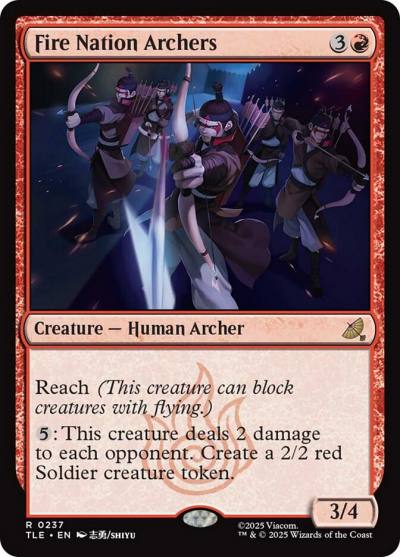 Fire Nation Archers TLE-237 Avatar: The Last Airbender Eternal Magic card