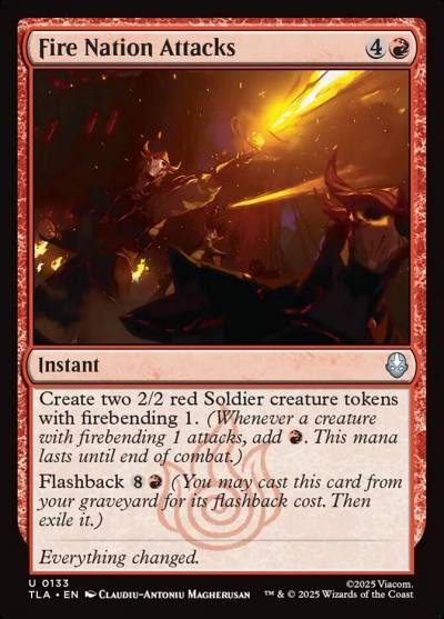 Fire Nation Attacks TLA-133 Avatar: The Last Airbender Magic card