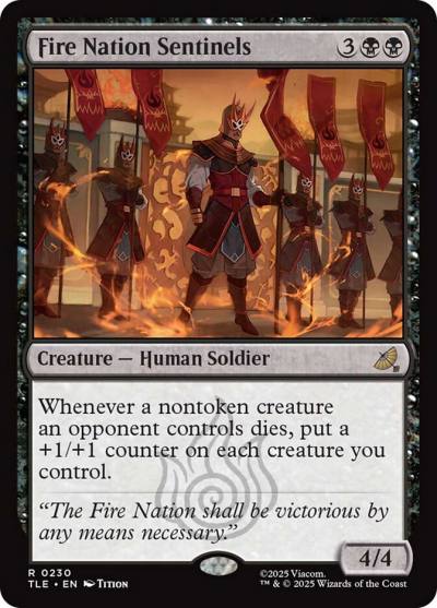 Fire Nation Sentinels TLE-230 Avatar: The Last Airbender Eternal Magic card