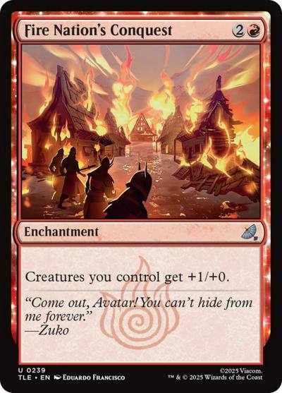 Fire Nation's Conquest TLE-239 Avatar: The Last Airbender Eternal Magic card