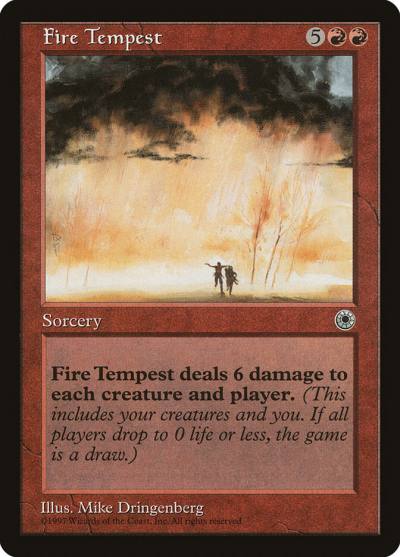 Fire Tempest POR-128 Portal Magic card