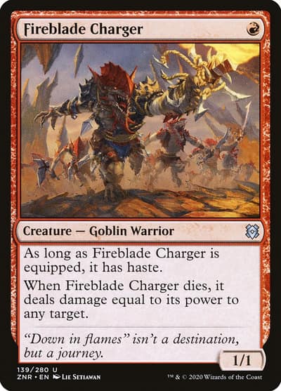 Fireblade Charger 139 Zendikar Rising Magic card