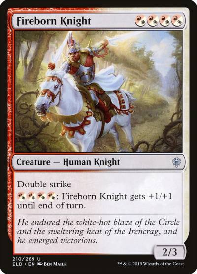 Fireborn Knight ELD-210 Throne of Eldraine Magic card