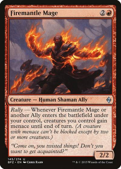 Firemantle Mage 145 Battle for Zendikar Magic card