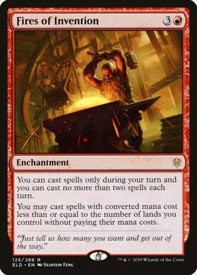 Fires of Invention ELD-125 Throne of Eldraine Magic card