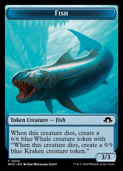 Fish TMH3-10 Modern Horizons 3 Tokens Magic card