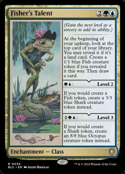 Fisher's Talent BLC-36 Bloomburrow Commander Magic card