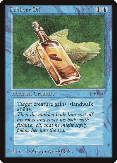 Fishliver Oil ARN-13CROSS Arabian Nights Magic card