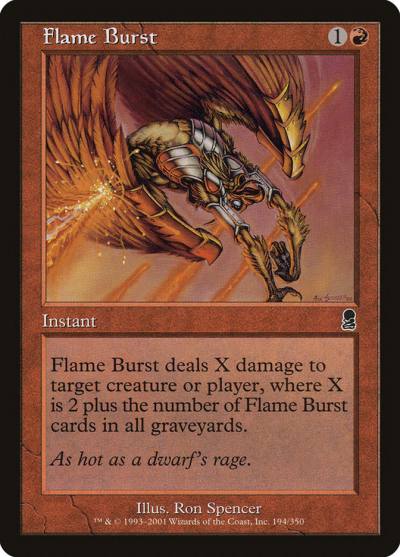 Flame Burst ODY-194 Odyssey Magic card