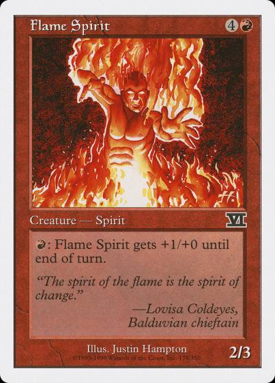 Flame Spirit 6ED-179 Classic Sixth Edition Magic card
