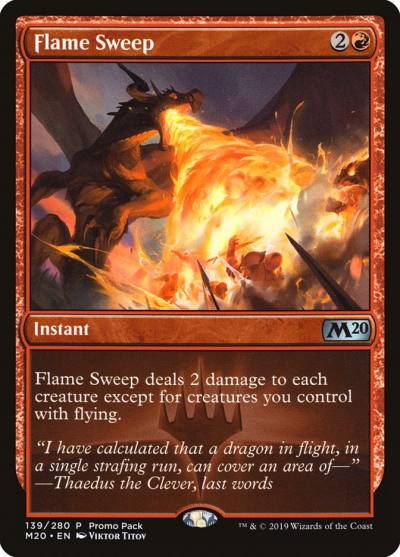 Flame Sweep PM20-139 Core Set 2020 Promos Magic card