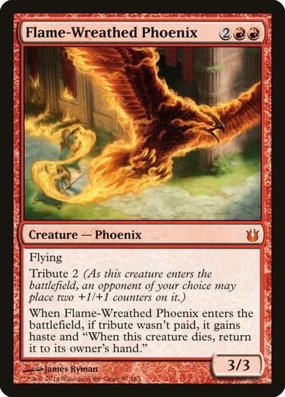 Flame-Wreathed Phoenix 97 Born of the Gods Magic card