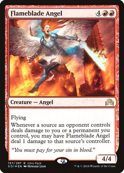 Flameblade Angel PSOI-157 Shadows over Innistrad Promos Magic card