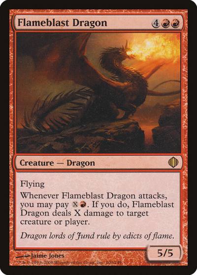 Flameblast Dragon ALA-100 Shards of Alara Magic card