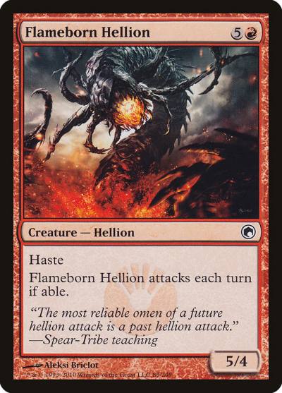 Flameborn Hellion SOM-89 Scars of Mirrodin Magic card