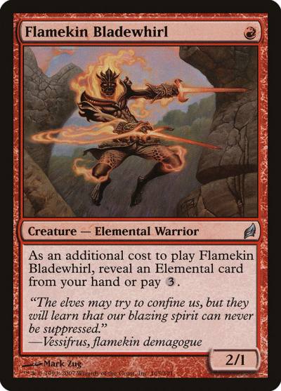 Flamekin Bladewhirl 165 Lorwyn Magic card