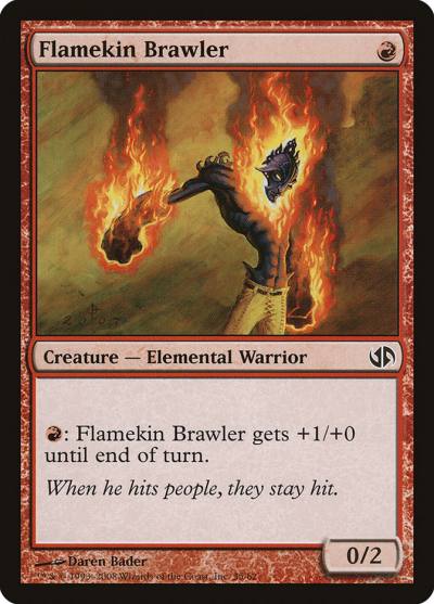 Flamekin Brawler DD2-35 Duel Decks: Jace vs. Chandra Magic card