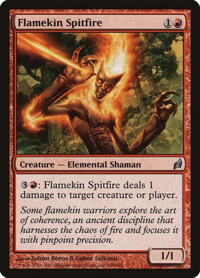 Flamekin Spitfire 168 Lorwyn Magic card