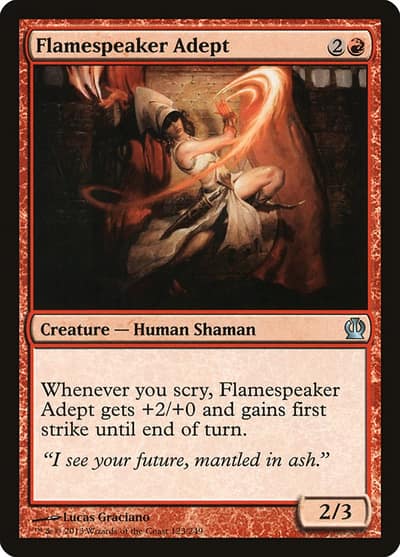 Flamespeaker Adept 123 Theros Magic card