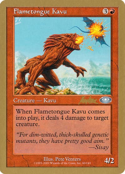 Flametongue Kavu WC02-BK60 World Championship Decks 2002 Magic card
