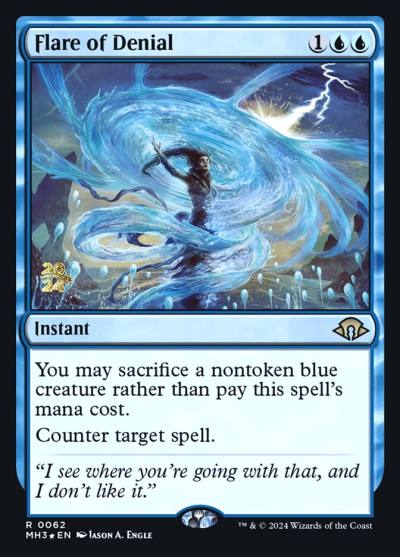 Flare of Denial PMH3-62S Modern Horizons 3 Promos Magic card