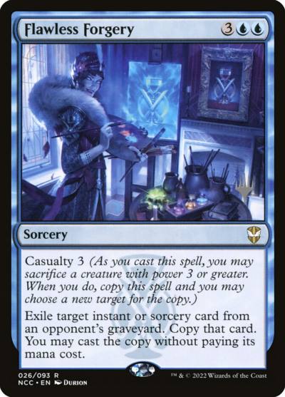 Flawless Forgery PNCC-26P New Capenna Commander Promos Magic card