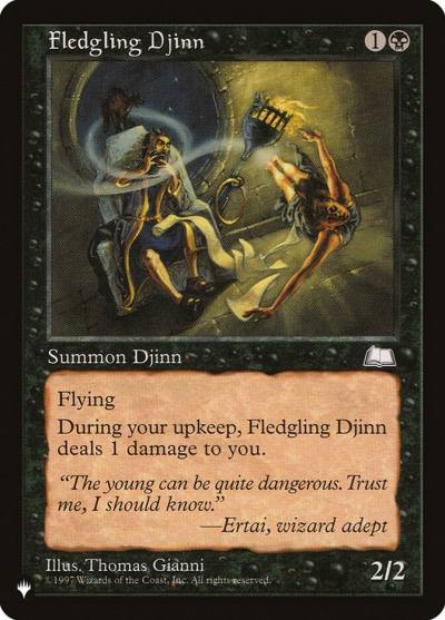 Fledgling Djinn PLST-WTH-69 The List Magic card