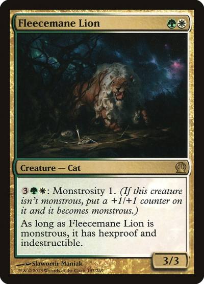 Fleecemane Lion THS-193 Theros Magic card