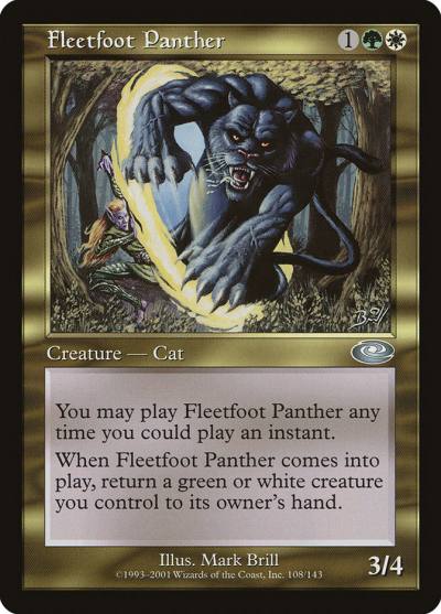 Fleetfoot Panther PLS-108 Planeshift Magic card